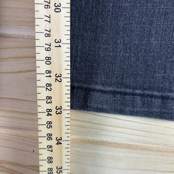 Rebel Spirit Jeans Womens 27 Black Embellished Mid Rise Straight Leg Denim Jeans - Picture 12 of 13